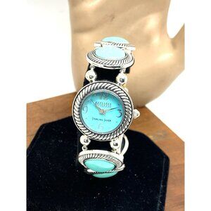 Ecclissi Women's Watch 32850 Quartz Turquoise Sterling Silver Expansion 26mm